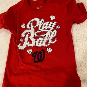 Girls Washington Nationals Baseball size 4 worn once